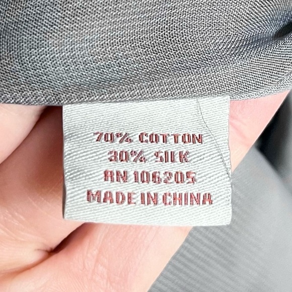 Sundance Silk Blend Grey Ombré Tunic Short Sleeve Blouse Office Party Sz XS - Picture 7 of 11